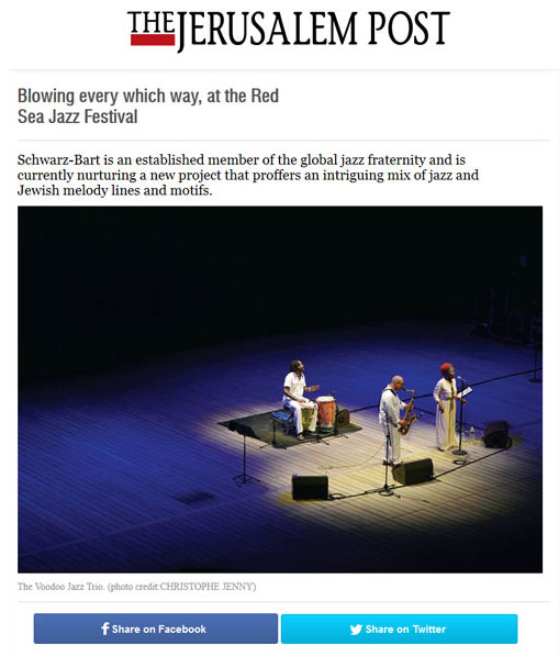 Red Sea Jazz interview for the Jerusalem Post